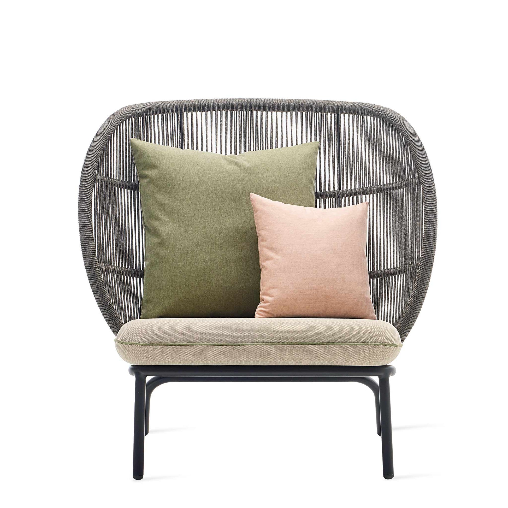 Rope Garden Armchair Kodo Cocoon by Vincent Sheppard #FOSSIL GREY