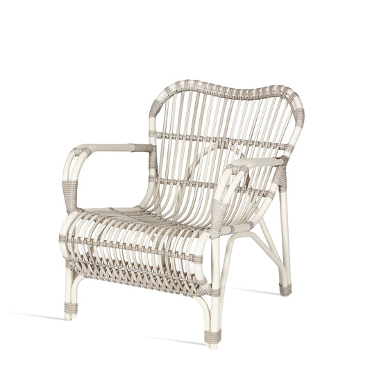 Wicker garden lazy armchair with armrests Lucy by Vincent Sheppard