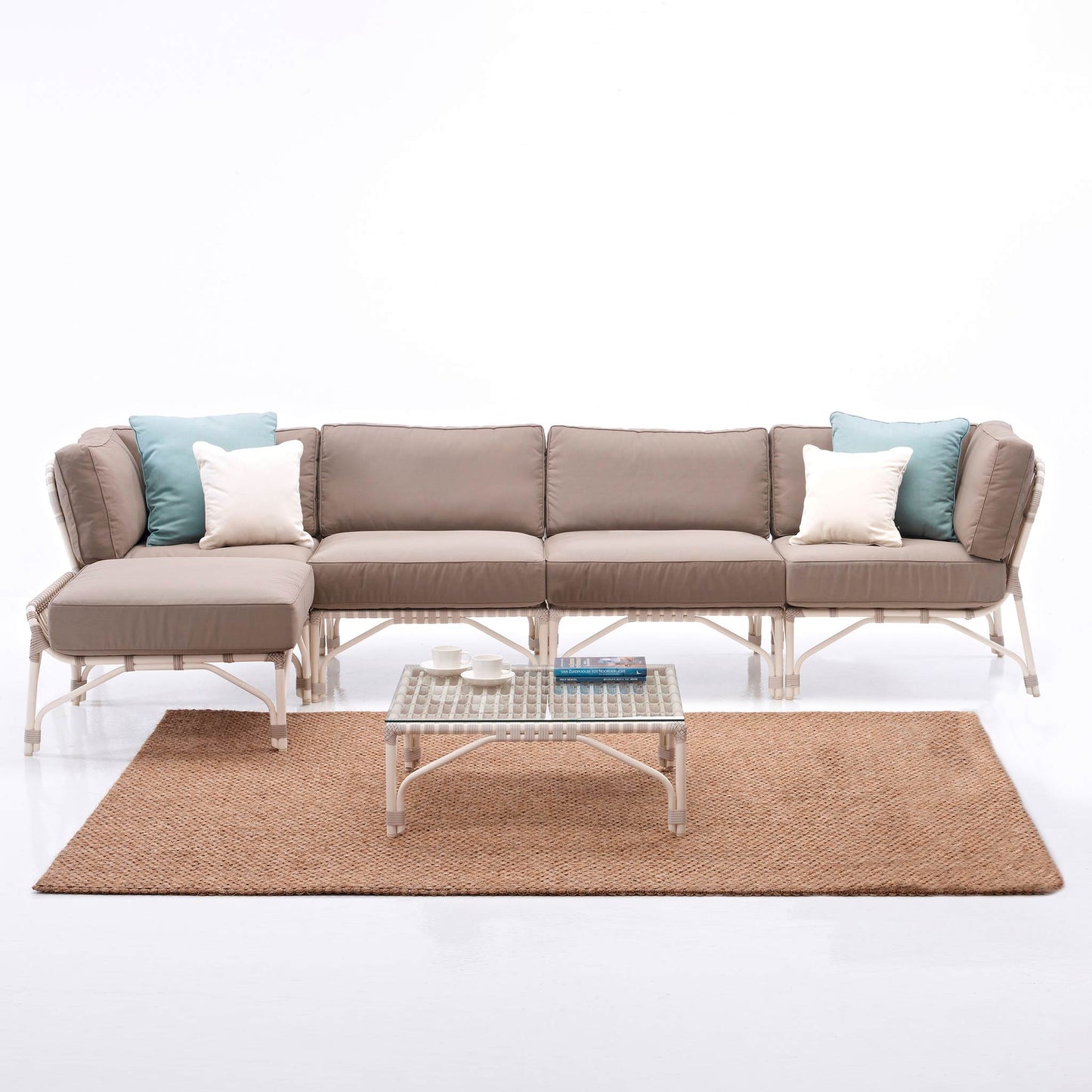 Modular Wicker Garden Sofa Lucy by Vincent Sheppard