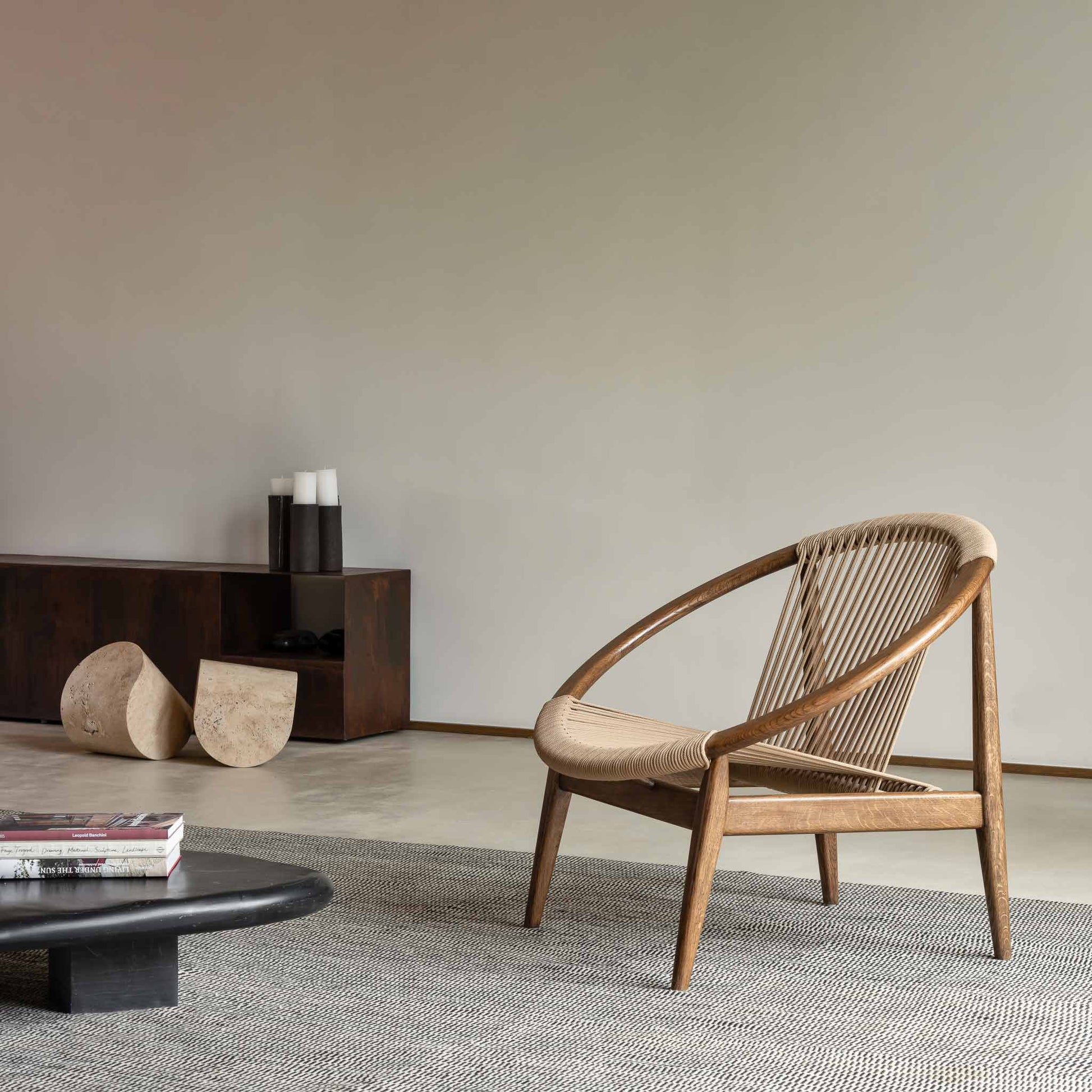 Oak Easy Chair With Armrests Norma by Vincent Sheppard