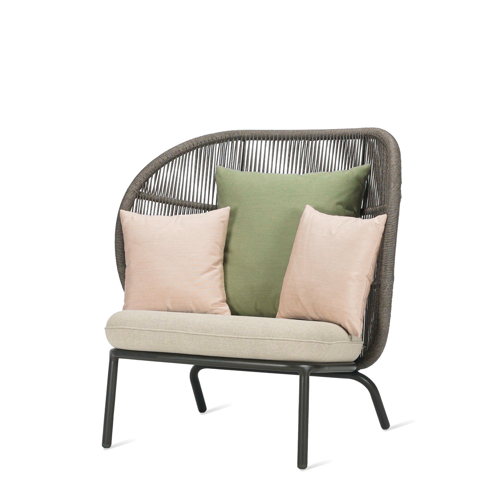 Rope Garden Armchair Kodo Cocoon by Vincent Sheppard #FOSSIL GREY