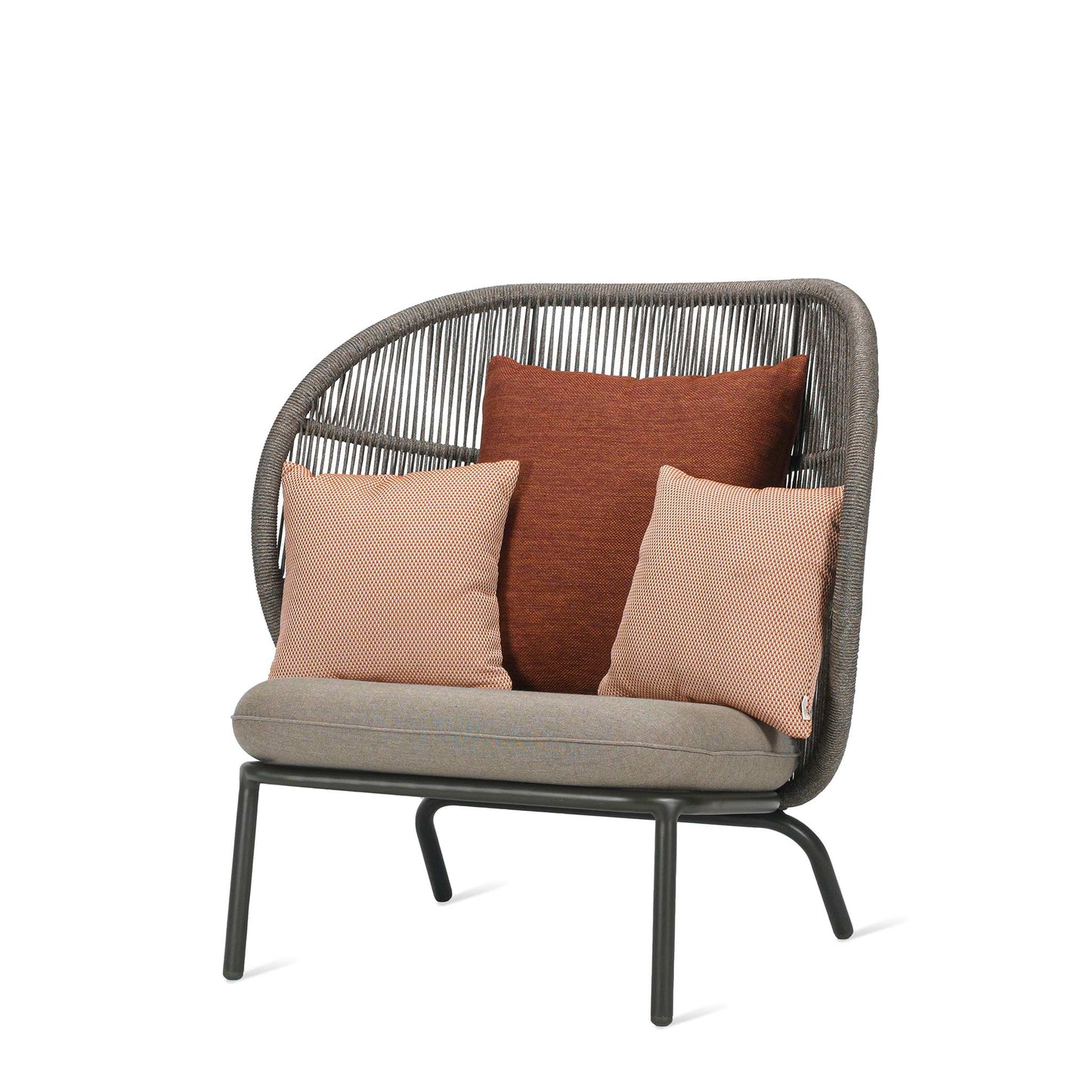 Rope Garden Armchair Kodo Cocoon by Vincent Sheppard #FOSSIL GREY