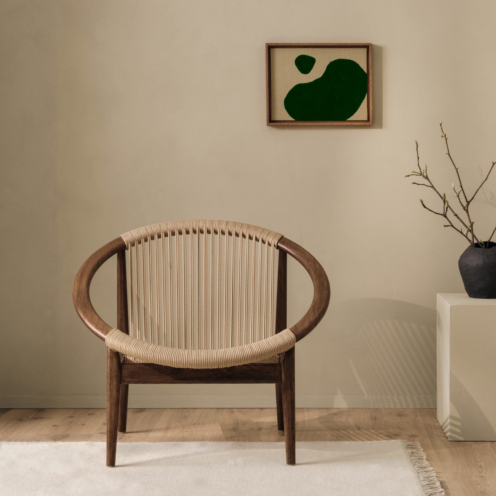 Oak Easy Chair With Armrests Norma by Vincent Sheppard