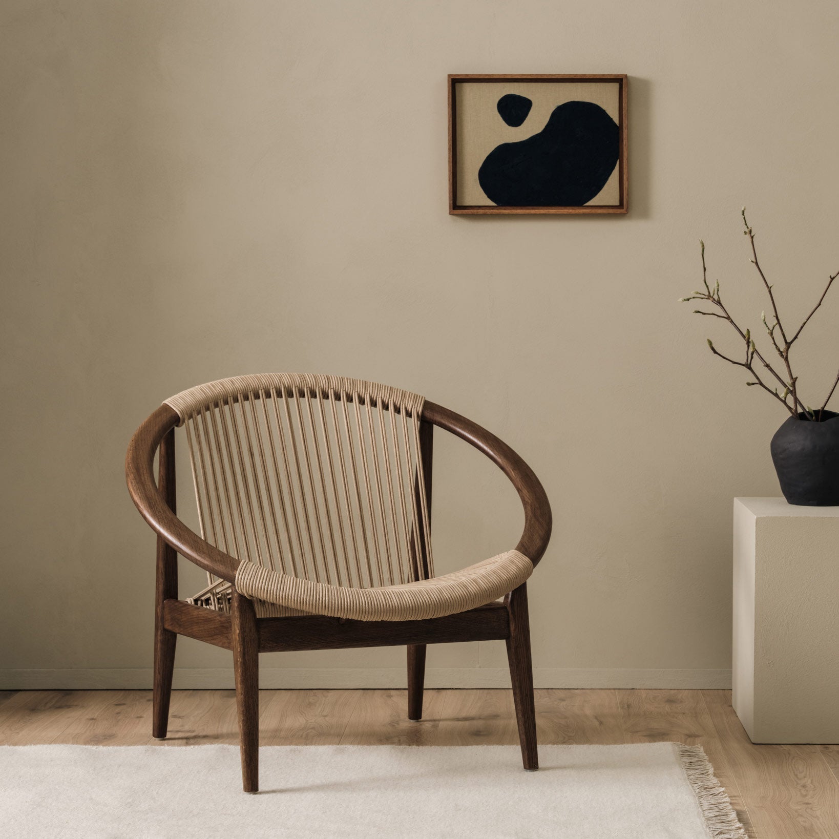 Oak Easy Chair With Armrests Norma by Vincent Sheppard