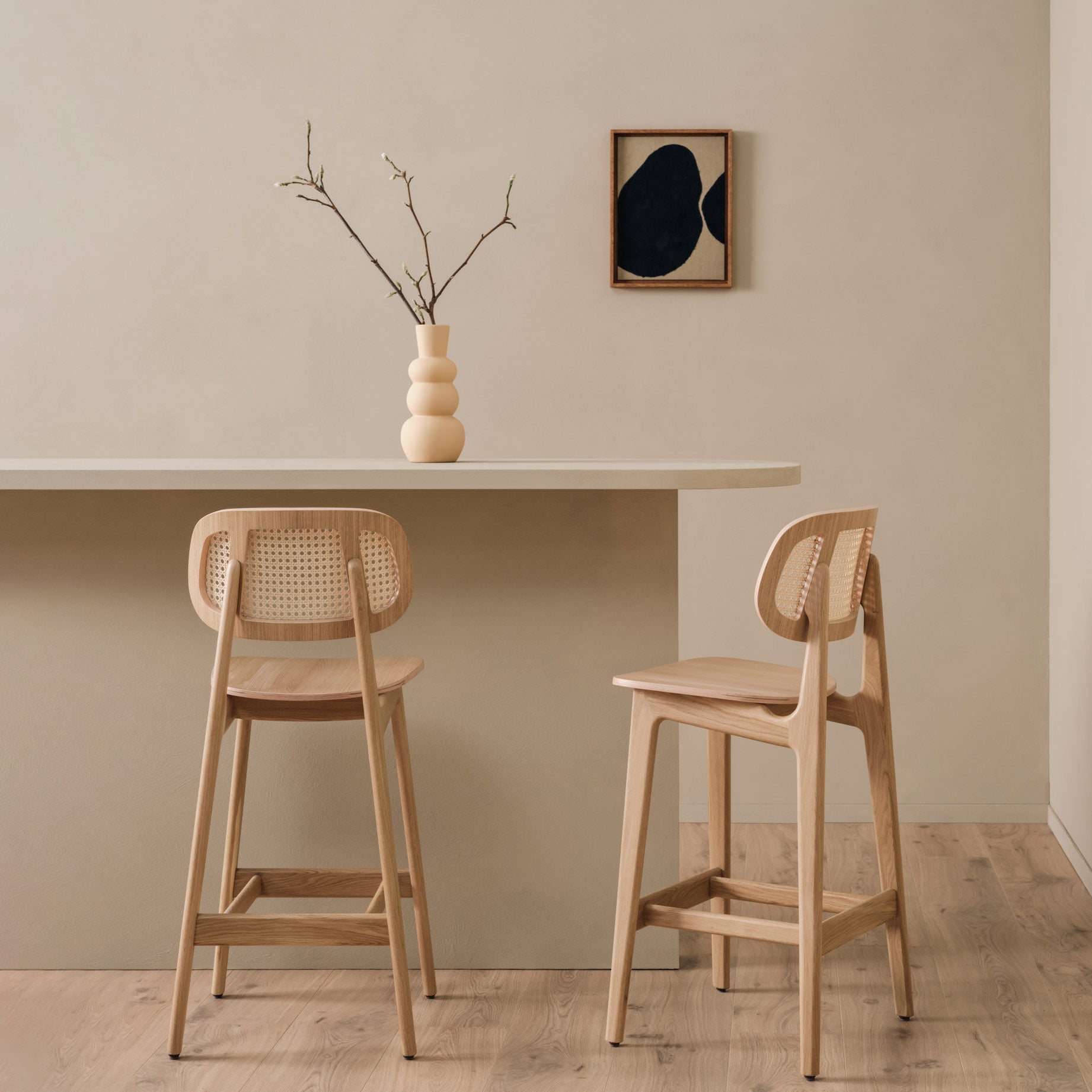 wooden counter stool TITUS by Vincent Sheppard #Natural oak