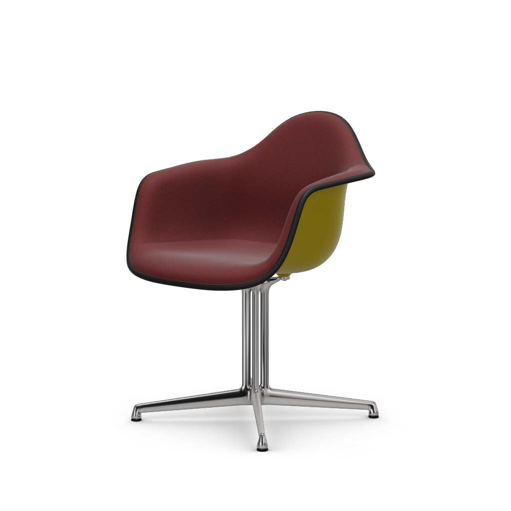 EAMES Plastic Armchair Dal (with Full Upholstery) (Color of Seat Shell -Mustard) (Request)