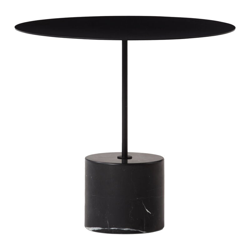 Calibre side table by Wendelbo #low, black - Nero Marquina marble #