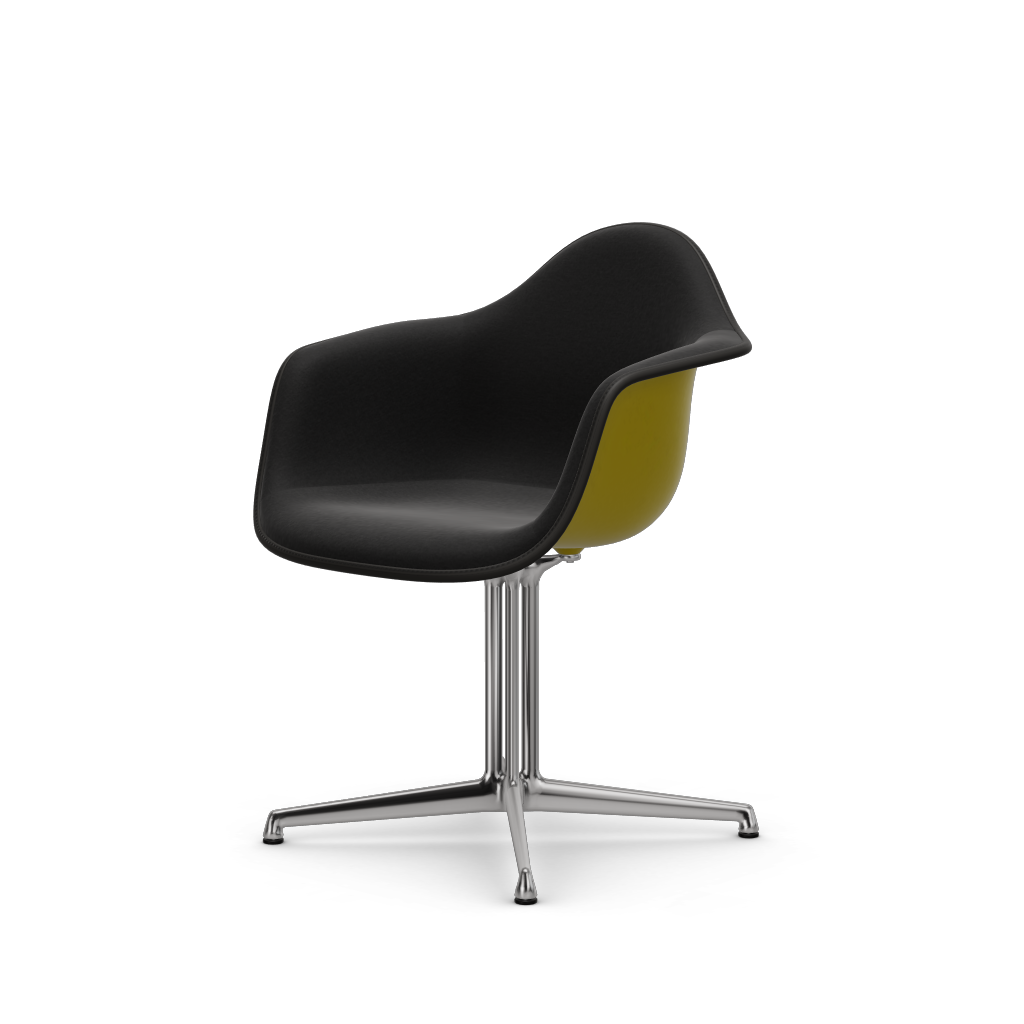 EAMES Plastic Armchair Dal (with Full Upholstery) (Color of Seat Shell -Mustard) (Request)