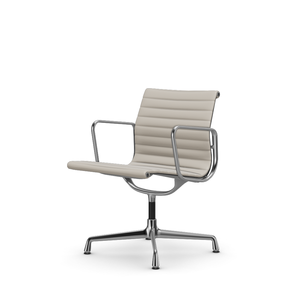 Aluminium Chairs EA 108 swivel – Conference (Cover material - Fabric Leather)