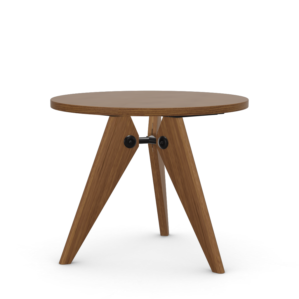 Guéridon table by Vitra #Ø 900 mm / solid American walnut, oiled