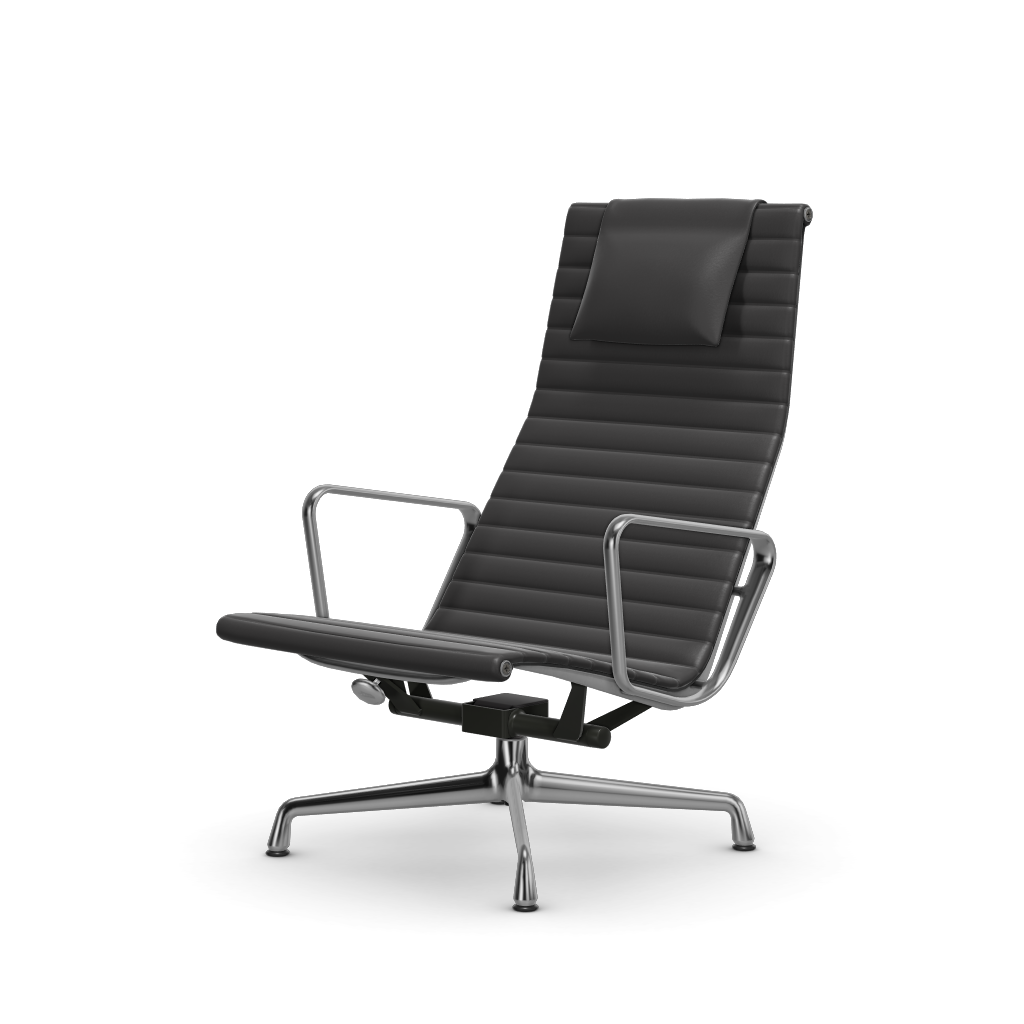 Aluminium Chair EA 124 – Lounge (Cover material - Fabric Leather)