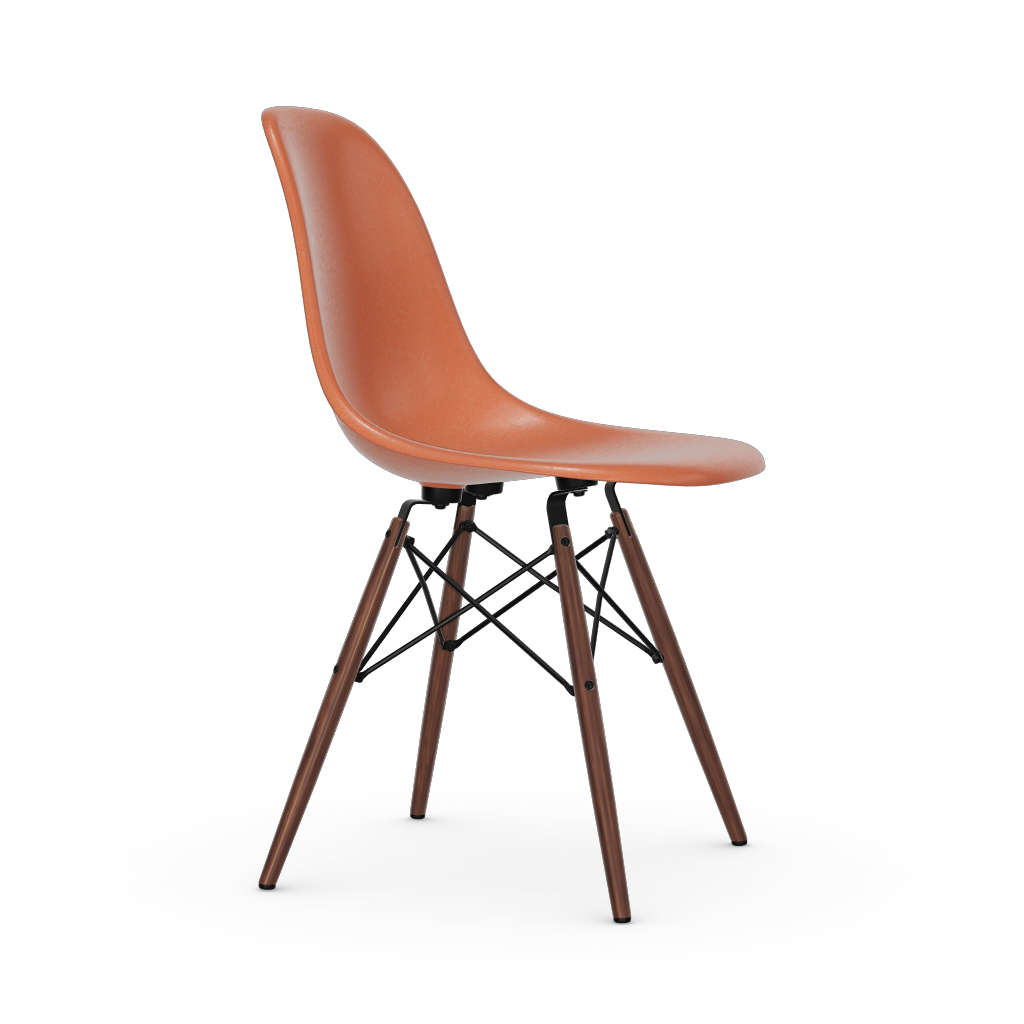 Eames Fiberglass Side Chair DSW (without upholstery) by Vitra