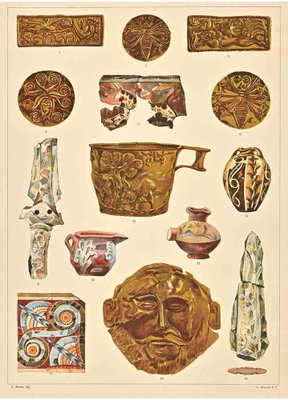 A. Alessio, Decorative Motifs: Aegean, Chromolithograph-ZCI-1759185