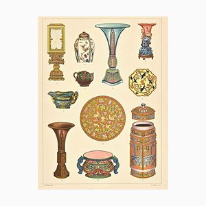 A. Alessio, Decorative Motifs: Chinese, Chromolithograph, Early 20th Century-ZCI-1760350