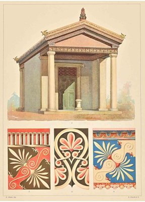 A. Alessio, Decorative Motifs: Etruscan, Chromolithograph, Early 20th Century-ZCI-1760359