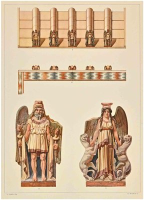 A. Alessio, Decorative Motifs: Etruscan, Chromolithograph, Early 20th Century-ZCI-1759243