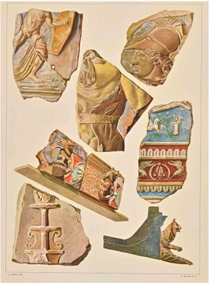 A. Alessio, Decorative Motifs: Roman, Chromolithograph, Early 20th Century-ZCI-1760357