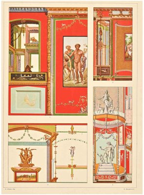 A. Alessio, Decorative Motifs: Roman, Chromolithograph, Early 20th Century-ZCI-1760356