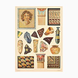 A. Alessio, Decorative Motifs, Roman, Chromolithograph, Early 20th Century-ZCI-1760358