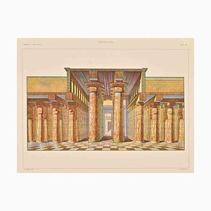 A. Alessio, Egyptian Temple, Chromolithograph, Early 20th Century-ZCI-1759154