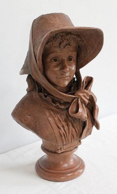 A. Blanc, Terracotta Bust of Woman, 1900s-RVK-1030688