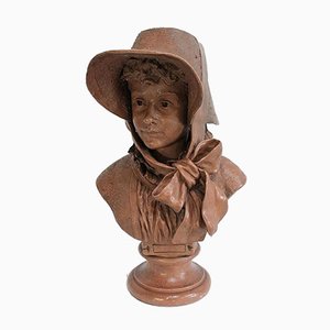 A. Blanc, Terracotta Bust of Woman, 1900s-RVK-1030688