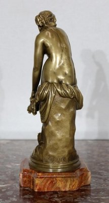 A. Carrier-Belleuse, Female Bather, Mid-19th Century, Bronze-RVK-1134111