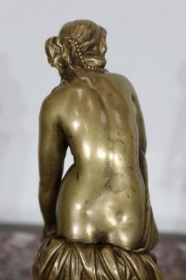 A. Carrier-Belleuse, Female Bather, Mid-19th Century, Bronze-RVK-1134111