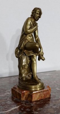 A. Carrier-Belleuse, Female Bather, Mid-19th Century, Bronze-RVK-1134111