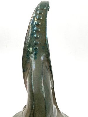 A. Chini, Créature Fantastique, 1930s, Italian Craquelé Ceramic Sculpture-TXN-1050233