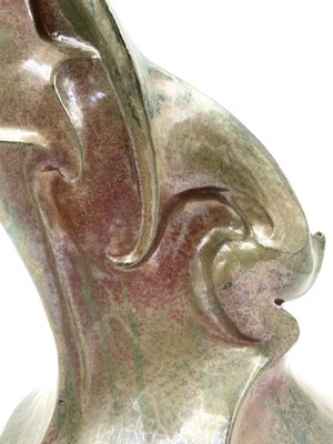 A. Chini, Créature Fantastique, 1930s, Italian Craquelé Ceramic Sculpture-TXN-1050233