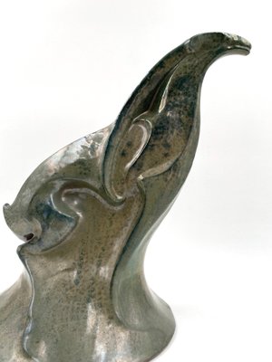 A. Chini, Créature Fantastique, 1930s, Italian Craquelé Ceramic Sculpture-TXN-1050233