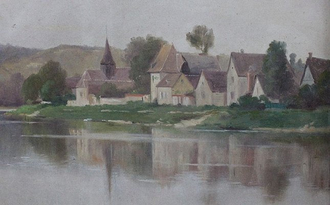 A. Delahogue, Gold Framed Canvas Painting, 1892-RVK-849496