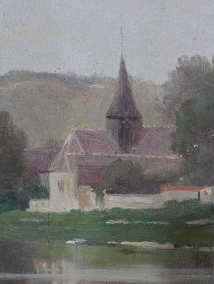 A. Delahogue, Gold Framed Canvas Painting, 1892-RVK-849496