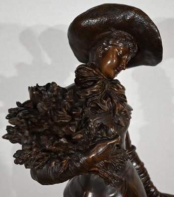 A. Gaudez, L’élégante et son chien, 19th Century, Bronze-RVK-1447111