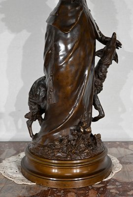 A. Gaudez, L’élégante et son chien, 19th Century, Bronze-RVK-1447111