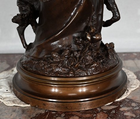 A. Gaudez, L’élégante et son chien, 19th Century, Bronze-RVK-1447111