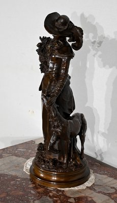 A. Gaudez, L’élégante et son chien, 19th Century, Bronze-RVK-1447111