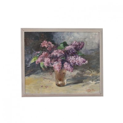 A.Neberekutin, Lilac Bouquet, Oil on Canvas-WMV-1127714