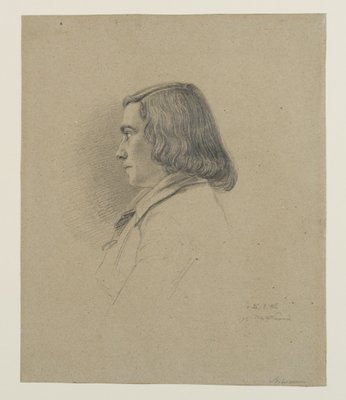 A. Neumann, Portrait of a Young Man, 1845, Pencil-OJR-1273310