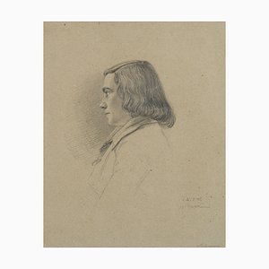 A. Neumann, Portrait of a Young Man, 1845, Pencil-OJR-1273310