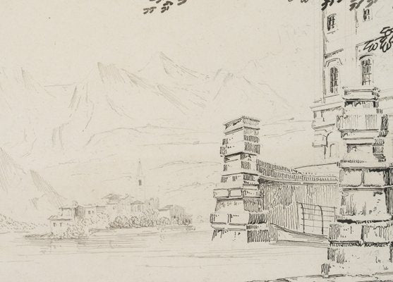 A. Senape, Isola Bella im Lake Maggiore, 19th-century, Pen-OJR-1273405