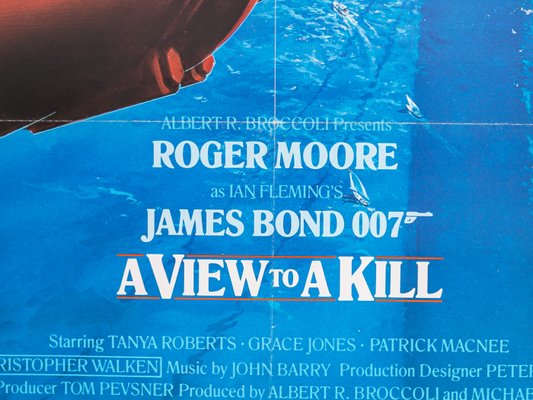 A View to a Kill Starring Roger Moore, Film Poster, Framed-GPP-1054137