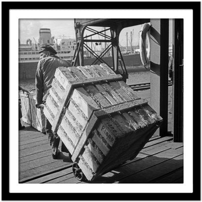 A Worker at Hamburg Harbor, Germany 1937, Printed 2021-DYV-992027