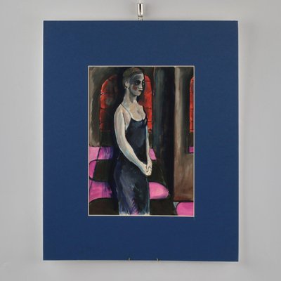 A. Zardinsh, Female Half-Figure, 1935, Mixed Media, Framed-WMV-1129943