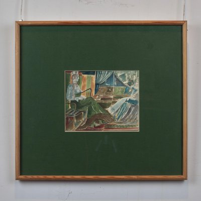 A. Zardinsh, Woman of the People, 1948, Watercolor on Paper, Framed-WMV-1129940