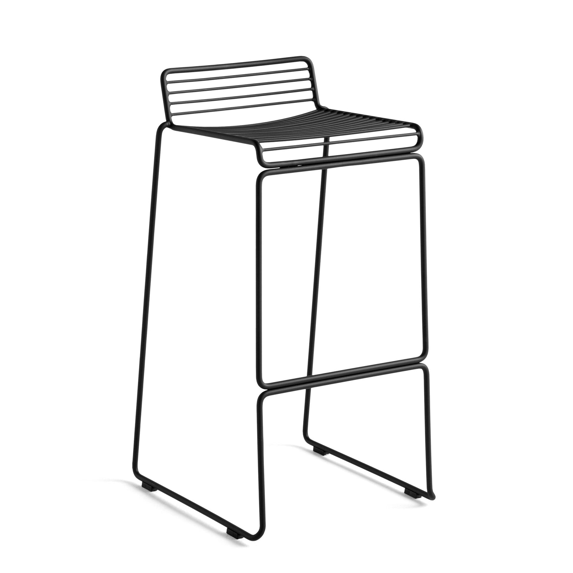 Hee Bar Stool by HAY #Black/ Dark Olive