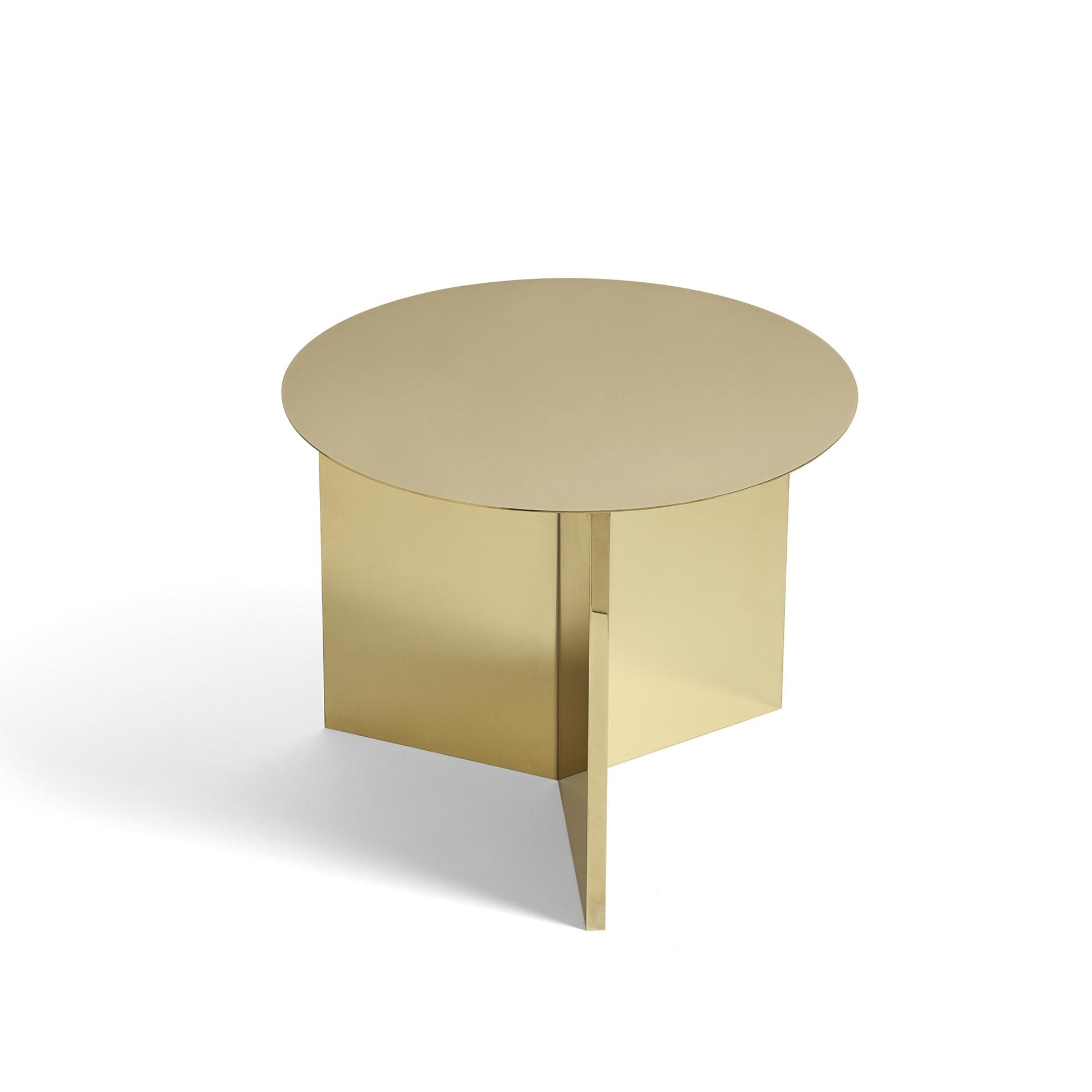 Slit Coffee Table Round Ø45 by HAY #Brass