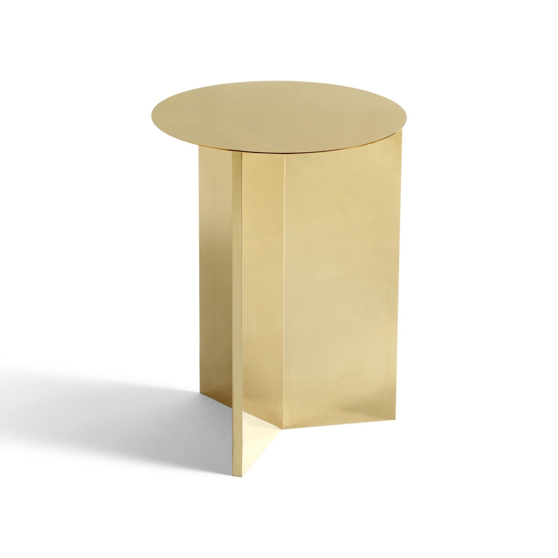 Slit Coffee Table Round Ø35 by HAY #Brass