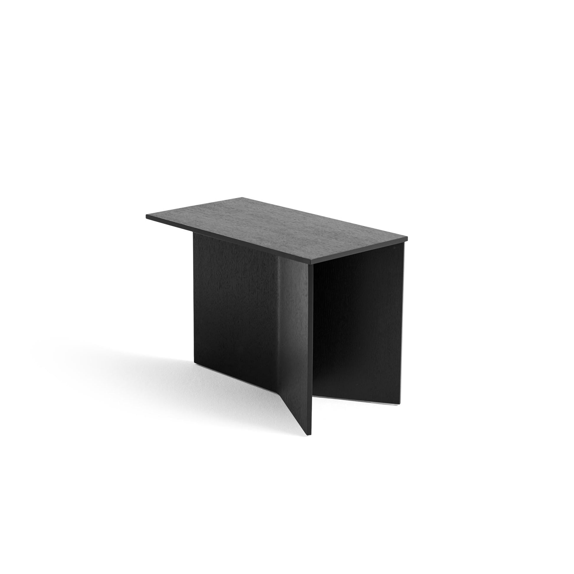 Slit Wood Coffee Table Oblong by HAY #Black